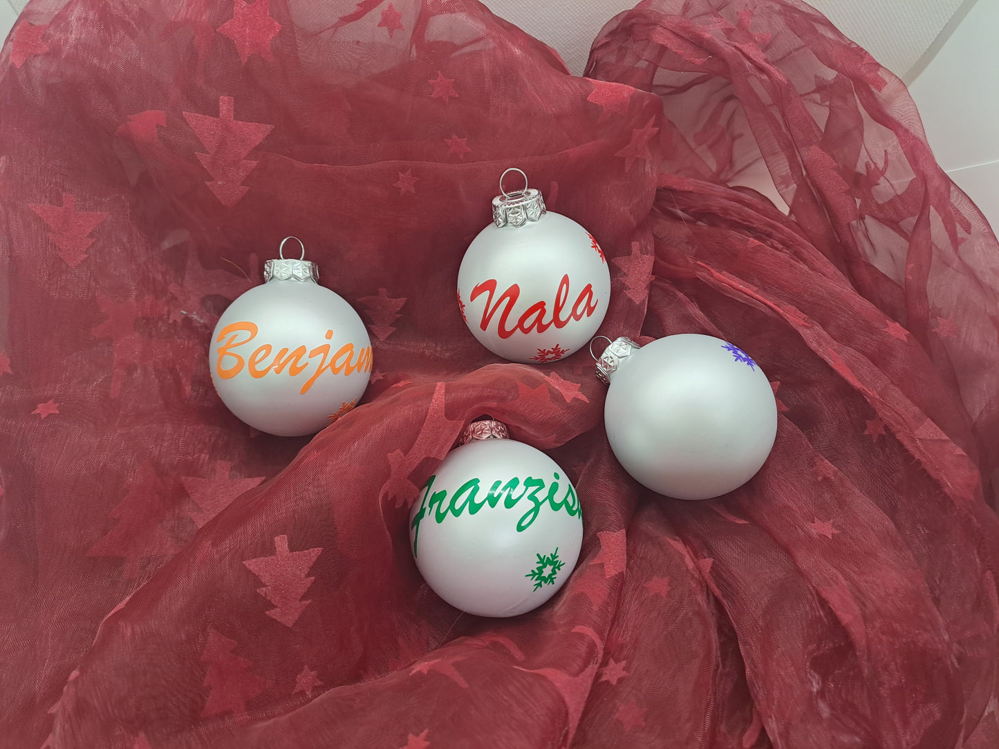 Weihnachtskugeln Personalisiert
