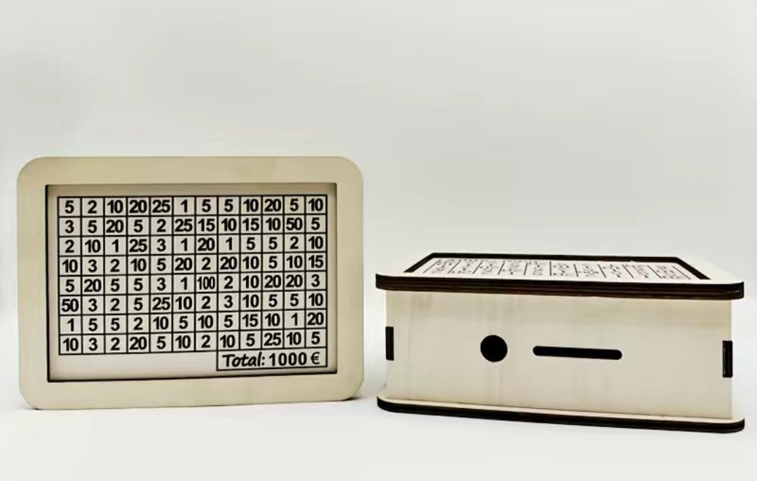 Holzspardose Personalisiert
