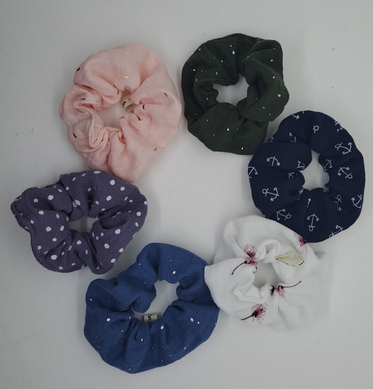 Scrunchie Musselin groß /Erwachsene