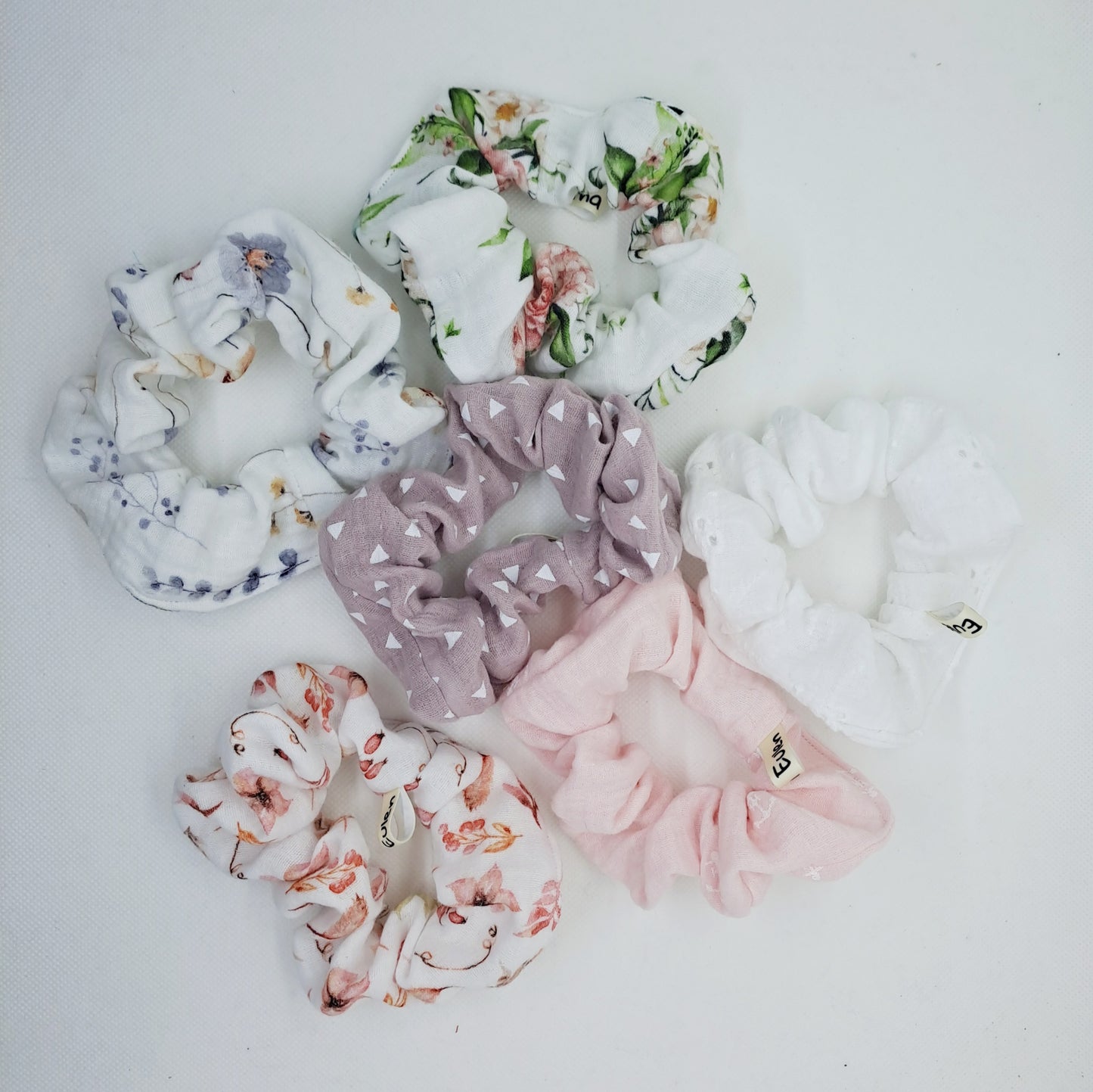 Scrunchie Musselin groß /Erwachsene