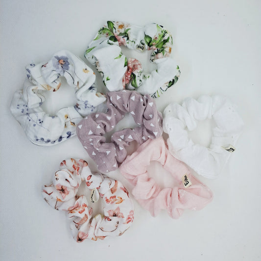 Scrunchie Musselin groß /Erwachsene
