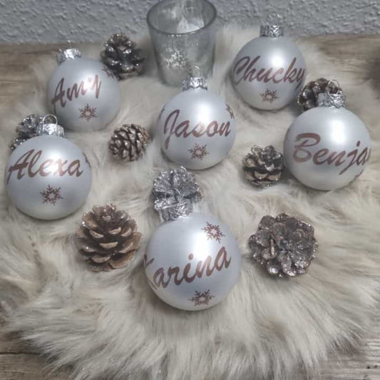 Weihnachtskugeln Personalisiert